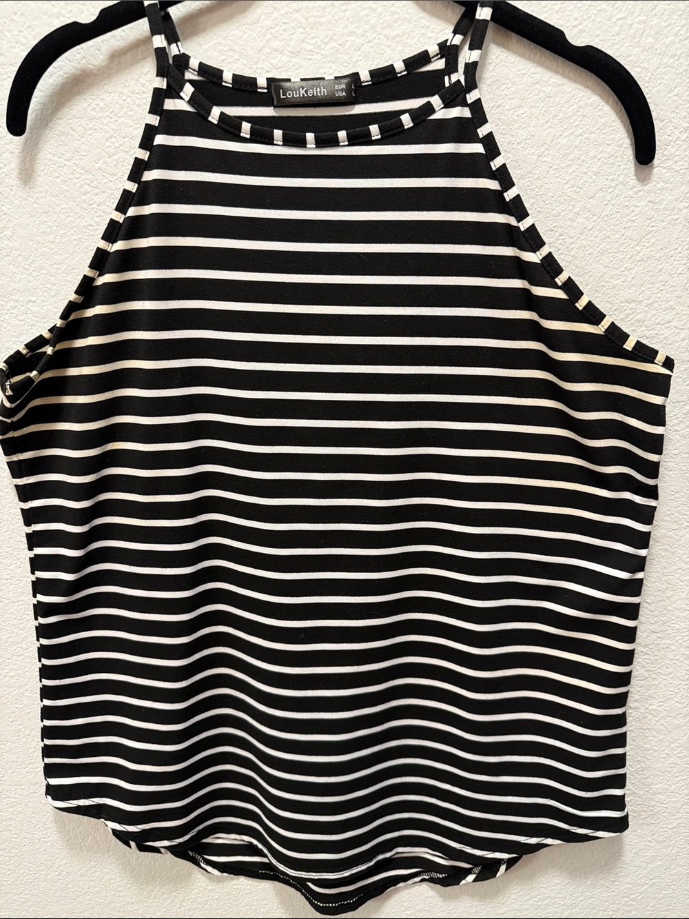 Black & White Striped Tank Top